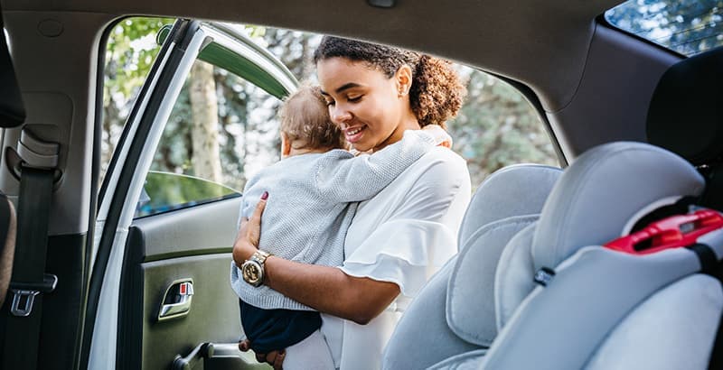 baby in car